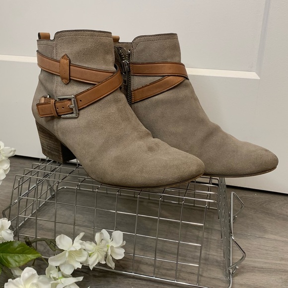 coach tan booties